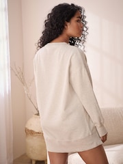 B by Ted Baker Cotton Cream Longline Sweatshirt - Image 4 of 5