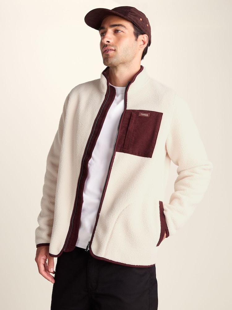 Tog 24 Cream Samson Thermal Sherpa Fleece Jacket - Image 1 of 7