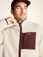 Tog 24 Cream Samson Thermal Sherpa Fleece Jacket - Image 6 of 7