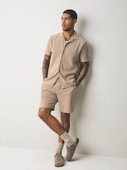 Negro/gris/neutro - Textured Coord Shirt And Shorts Set 3 Pack - Imagen 1 de 16