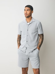 Negro/gris/neutro - Textured Coord Shirt And Shorts Set 3 Pack - Imagen 7 de 16