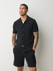 Negro/gris/neutro - Textured Coord Shirt And Shorts Set 3 Pack - Imagen 8 de 16