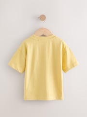 Yellow Dino Simple Short Sleeve T-Shirt (3mths-7yrs) - Image 2 of 4