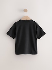Black Slogan Simple Short Sleeve T-Shirt (3mths-7yrs) - Image 2 of 4
