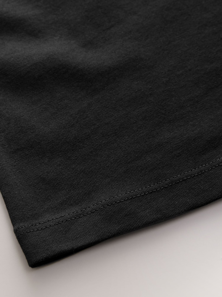 Black Slogan Simple Short Sleeve T-Shirt (3mths-7yrs) - Image 4 of 4