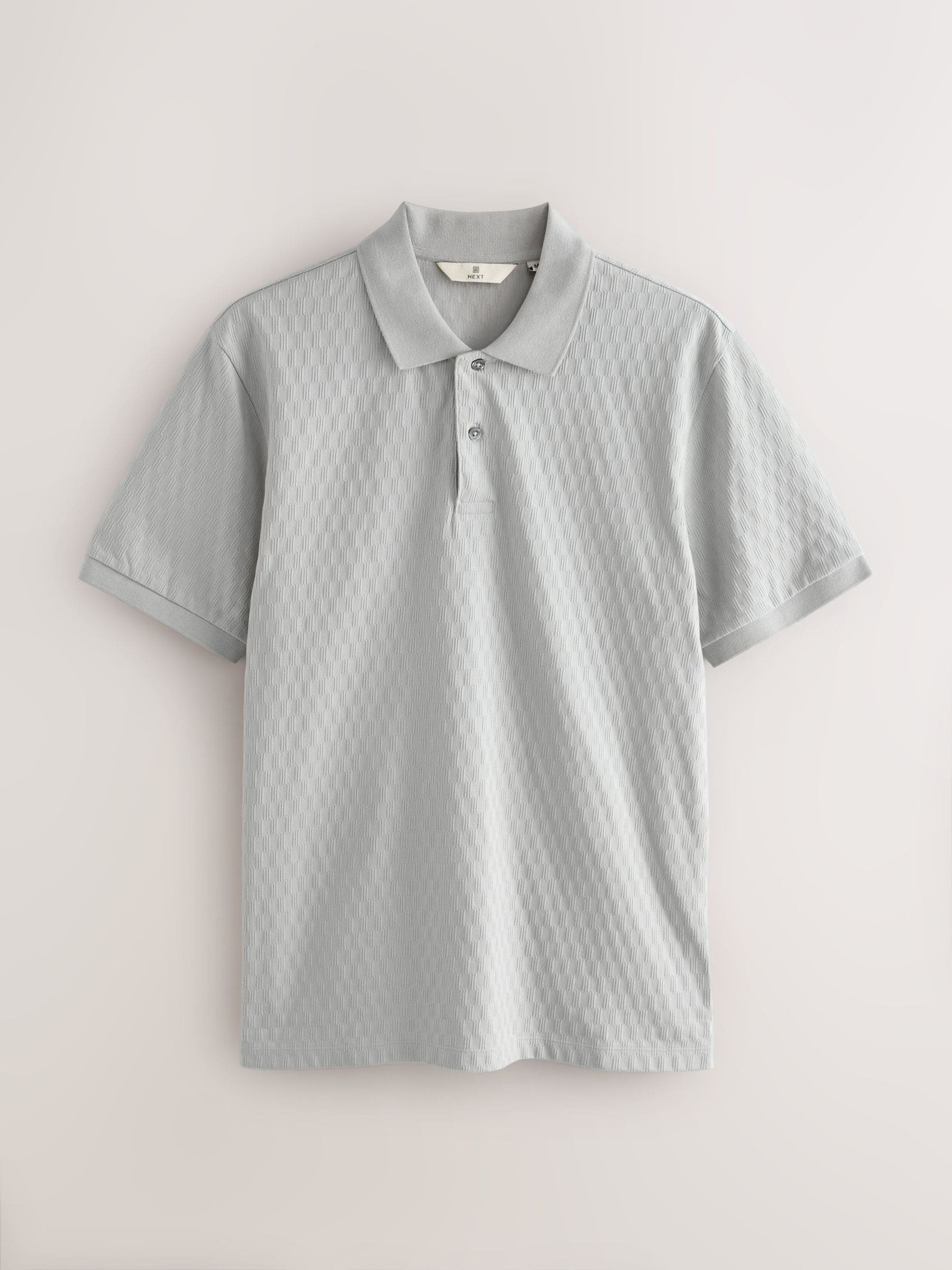 Buy Blue/Sage Green/Grey Textured Coord Polo Shirt And Shorts Set