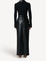 Nanushka Black Kadence Leather Maxi Skirt - Image 2 of 3