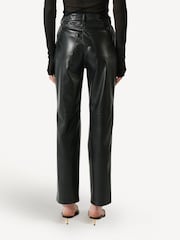 Nanushka Black Vinni Cropped Straight Leg Trouserss - Image 2 of 3