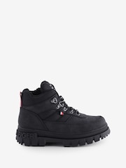 Tommy Hilfiger Black Lace-Up Boots - Image 1 of 1