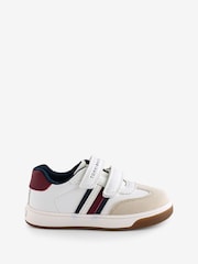 Tommy Hilfiger Nude Stripes Low Cut Velcro Trainers - Image 1 of 1