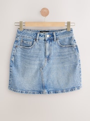 Mid Blue Denim Mini Skirt - Image 1 of 3