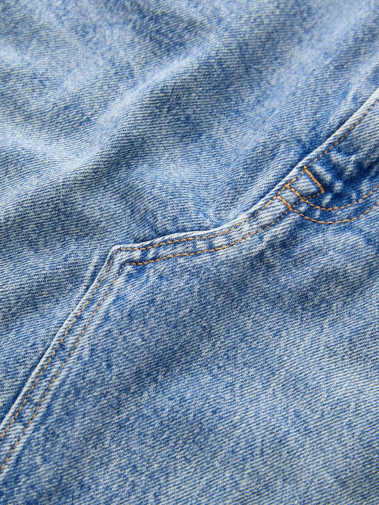 Mid Blue Denim Mini Skirt - Image 2 of 3