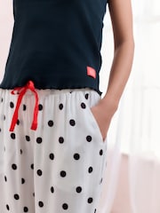 Bath & Body Works Red/White Poppy Short Sleeve Pyjamas Set - Image 4 of 6