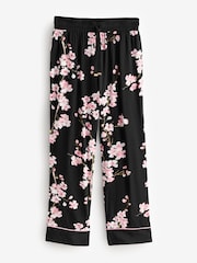 Bath & Body Works Black Japanese Cherry Blossom Button Through Pyjama Set - Image 7 of 11
