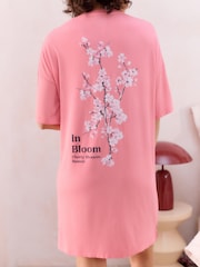 Bath & Body Works Pink Japanese Cherry Blossom Night T-Shirt - Image 3 of 4