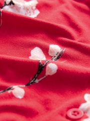 Bath & Body Works Red Japanese Cherry Blossom Short Sleeve Pyjama Set - Image 17 of 17