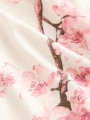 Bath & Body Works Cream Japanese Cherry Blossom Racer Pyjama Set - Image 6 of 8