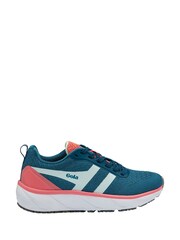 Gola Blue Ladies Typhoon RMD Mesh Lace Up Running Trainers - Image 1 of 4