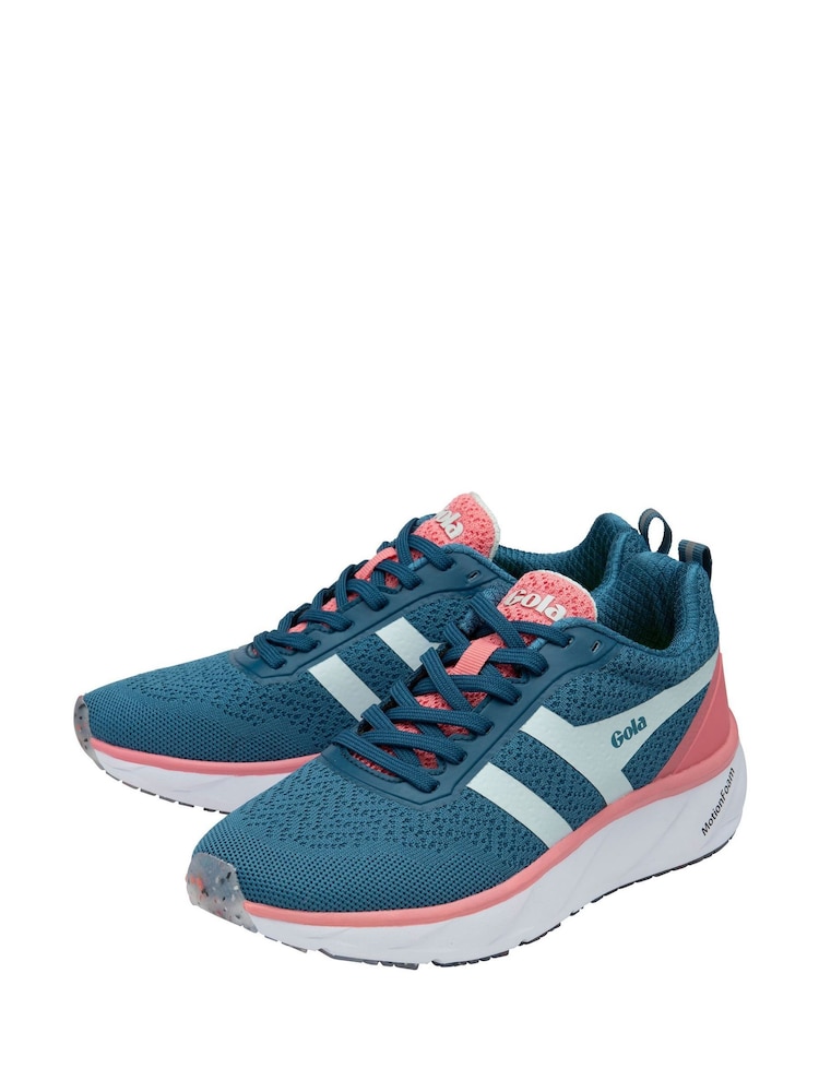 Gola Blue Ladies Typhoon RMD Mesh Lace Up Running Trainers - Image 2 of 4