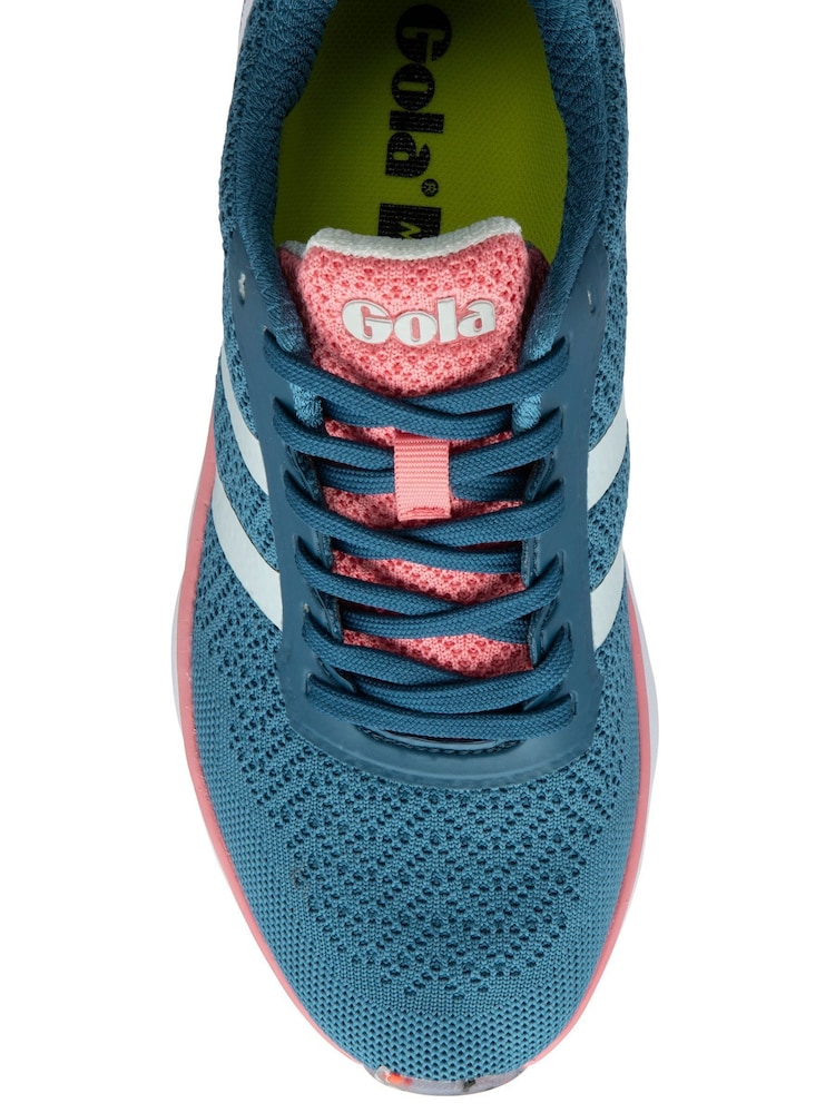 Gola Blue Ladies Typhoon RMD Mesh Lace Up Running Trainers - Image 4 of 4