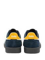 Gola Blue Mens Viper Suede Lace Up Trainers - Image 3 of 4