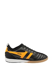 Gola Black Mens Ceptor TX Microfibre Lace-Up Football Trainers - Image 1 of 4