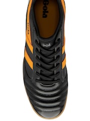 Gola Black Mens Ceptor TX Microfibre Lace-Up Football Trainers - Image 4 of 4
