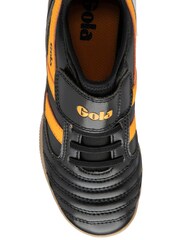 Gola Black Kids Ceptor TX QF Microfibre Strap Football Trainers - Image 4 of 4