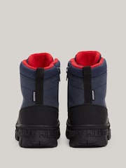 Tommy Hilfiger Blue Stripes Faux Fur Boots - Image 5 of 7