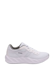 Gola White Ladies Draken Mesh Lace-Up Running Trainers - Image 1 of 4