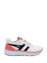 Gola White Ladies Typhoon RMD Recycled Mesh Lace Up Running Trainers - Image 1 of 4