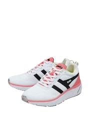 Gola White Ladies Typhoon RMD Recycled Mesh Lace Up Running Trainers - Image 2 of 4