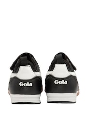 Gola Dark Black Kids Ceptor TX QF Microfibre Strap Football Trainers - Image 3 of 4