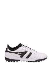 Gola White Mens Ceptor Turf Microfibre Lace-Up Football Boots - Image 1 of 4