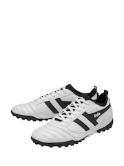 Gola White Mens Ceptor Turf Microfibre Lace-Up Football Boots - Image 2 of 4
