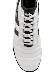 Gola White Mens Ceptor Turf Microfibre Lace-Up Football Boots - Image 4 of 4