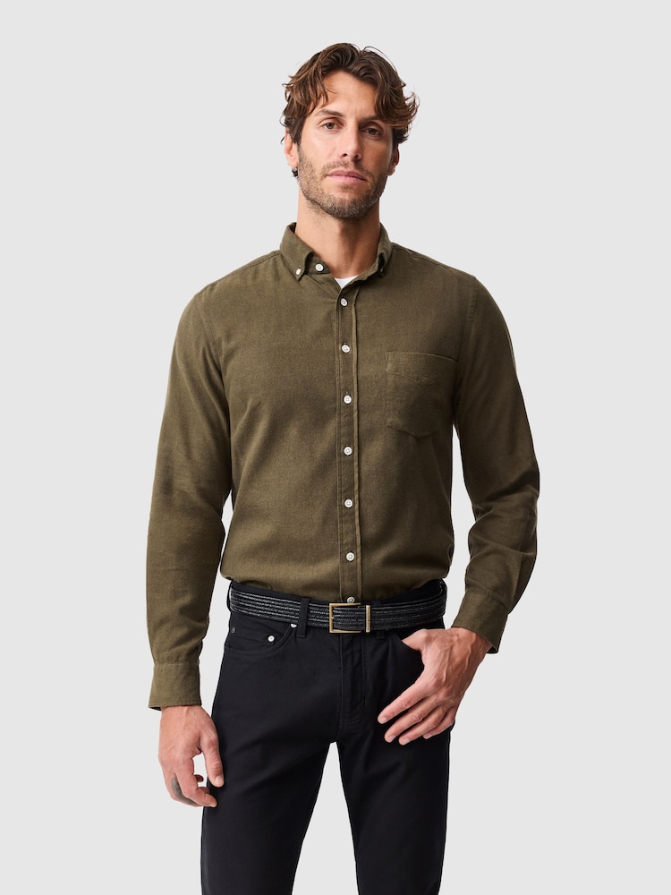 Rodd & Gunn Green Barrhill Sports Shirt - Image 1 of 6 Rodd & Gunn Green Barrhill Sports Shirt - Image 1 of 6