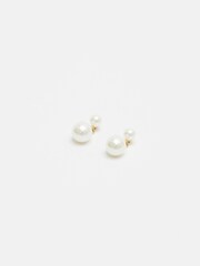 Jon Richard Gold Tone Double Pearl Drop Earrings - Image 1 of 3