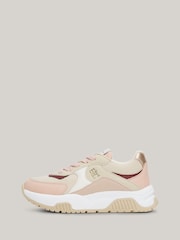 Tommy Hilfiger Pink Low Cut Velcro Trainers - Image 1 of 6
