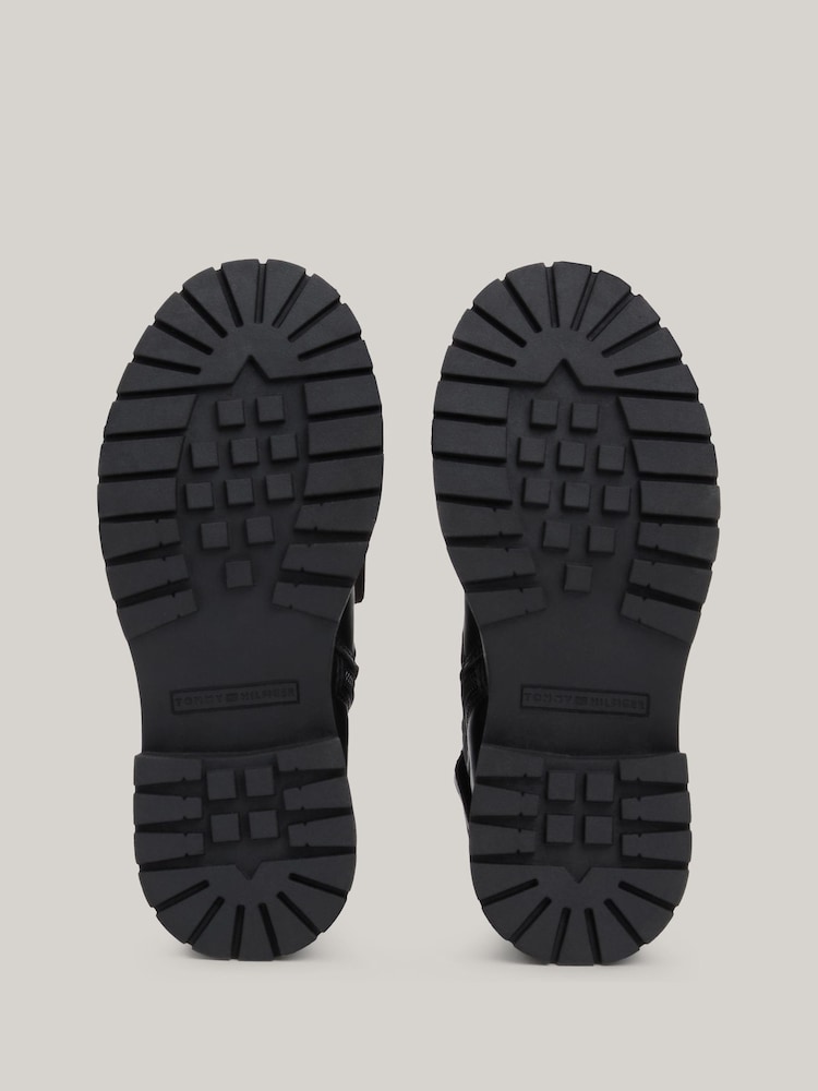 Tommy Hilfiger Black Lace-Up Boots - Image 6 of 7