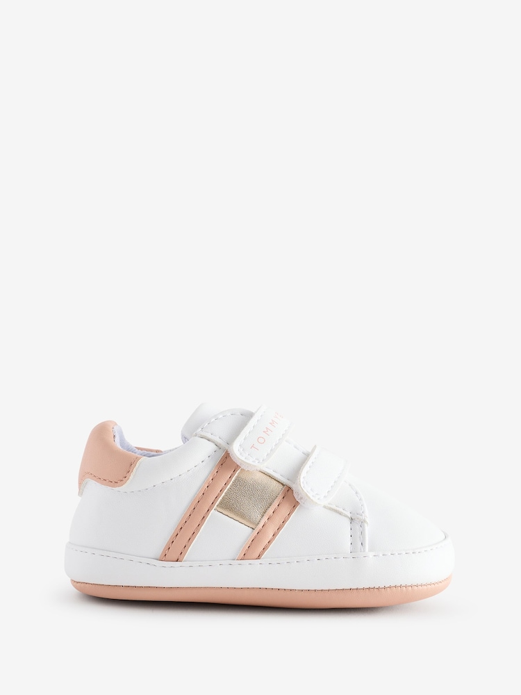 Tommy Hilfiger Flag Bajo Cut Touch Fasten Trainers - Imagen 1 de 1