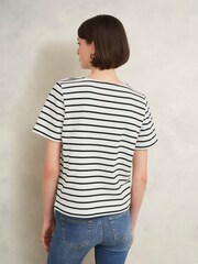 Hobbs White Bethan 100% Cotton Top - Image 2 of 4