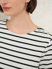 Hobbs White Bethan 100% Cotton Top - Image 3 of 4