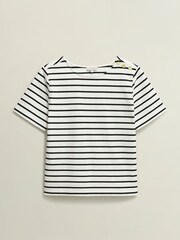 Hobbs White Bethan 100% Cotton Top - Image 4 of 4