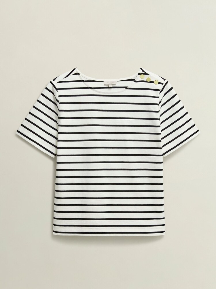 Hobbs White Bethan 100% Cotton Top - Image 4 of 4