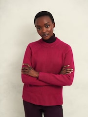Hobbs Pink Deborah 100% Cotton Jumper - Image 1 of 4