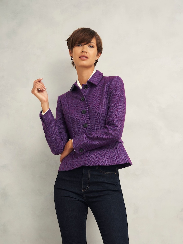 Hobbs Purple Daniella Jacket - Image 1 of 4