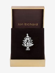 Jon Richard Silver Tone Crystal Cubic Zirconia Christmas Tree Brooch - Image 1 of 2