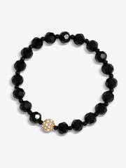 Jon Richard Black Tone Crystal Twist Lariat Necklace - Image 1 of 3