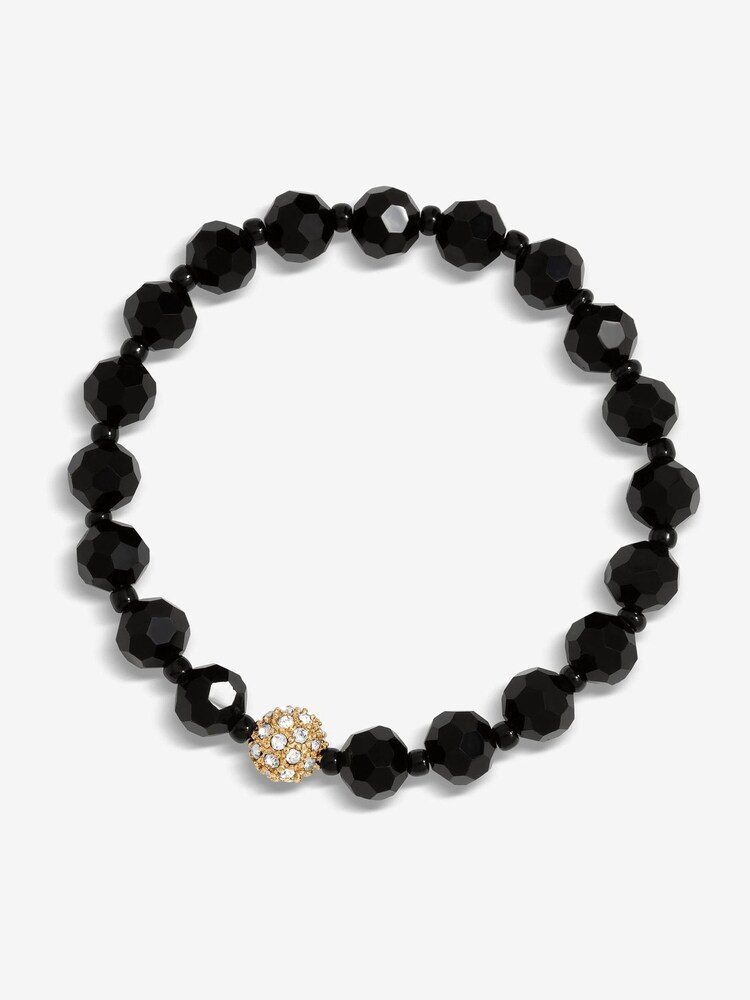 Jon Richard Black Tone Crystal Twist Lariat Necklace - Image 1 of 3
